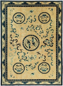 Dragon Antique Chinese Peking Rug, 11'1'' X 15'3''