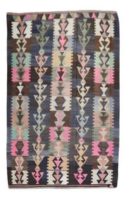 Tribal Turkish Kilim , 6'2'' X 10'2''