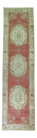 Traditional Turkish Runner, 3' X 10'7''