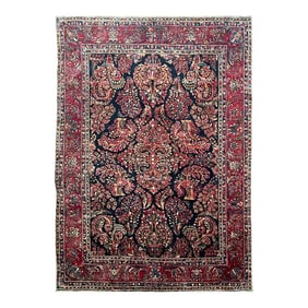 Antique Persian Mohajeran Sarouk Rug