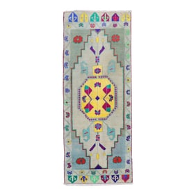 Dazzling Turkish Anatolian Rug, 1'8'' X 3'11''