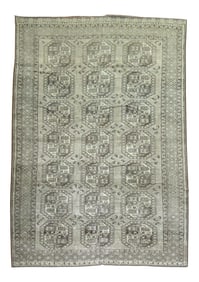 Tribal Gray Vintage Ersari, 8' X 12'