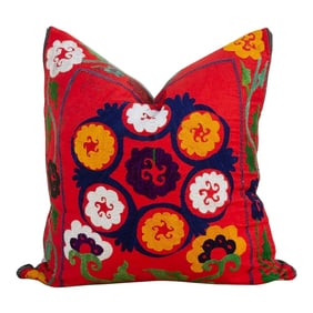 Gulmarg Large Vintage Suzani Pillow