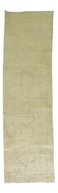 Neutral Pale 20th Century Turkish Runner, 3' X 12'3''