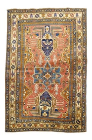 Antique Heriz , 3'4'' X 4'9''