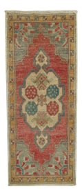 Mini Turkish Floral Rug, 1'6'' X 3'4''