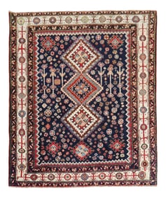 Tribal Traditional Shiraz Rug, 4'9'' X 5'5''