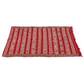 Moroccan Tribal Wedding Rug With Sequins North Africa