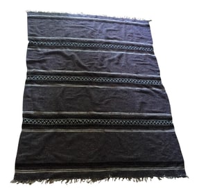 1970s Tribal Gray Woven Wool Rug