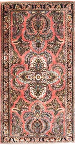 Antique Persian Mohajeran Sarouk Rug-2'6" 4'10"