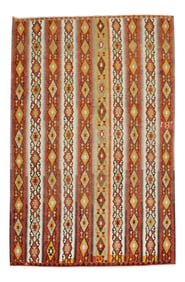 Rustic Tribal Kilim, 7'9'' X 13'