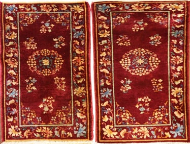 Antique Art Deco Chinese Rugs - a Pair