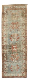 Antique Kurd Bidjar Runner, 3'7'' X 10