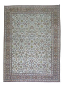 Shabby Chic Ivory Antique Rug, 8'5'' X 11'5''
