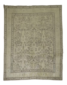 Neutral Tabriz Rug, 9'5'' X 12'6''