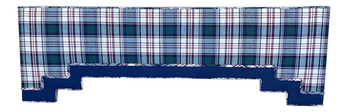 1980s Classic Blue Curtain Cornice