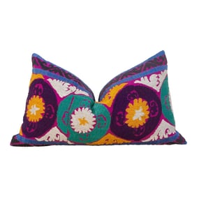 Daffodil Suzani Lumbar Pillow