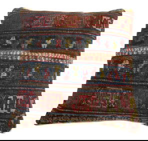 Traditional Rustic Rug Pillow