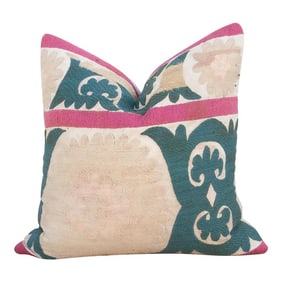 Dawn Dew Vintage Suzani Pillow