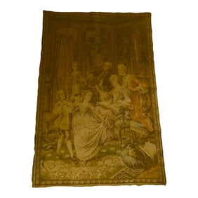 Large Late 19th Century Tapestry in Muted Colors of the Victorian Era