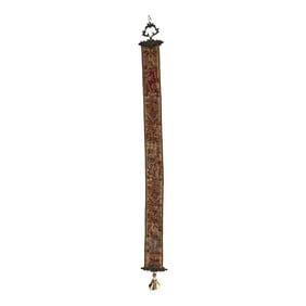 Vintage Needlepoint Servant Bell Pull Hand & Tassel