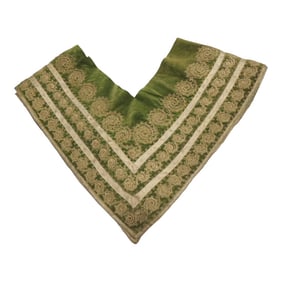 Antique Gold and Green Metallic Threads Persian Decorative Trim