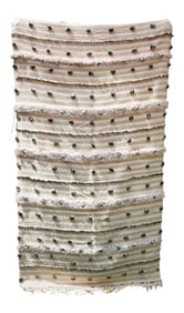 Large Vintage Tribal Moroccan Handcrafted Wedding Blanket Throw with Sequins 5