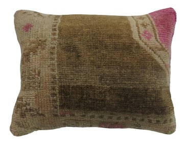 Turkish Oushak Rug Pillow