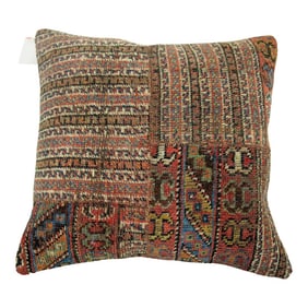Patchwork Persian Tribal Rug Pillow