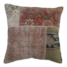 Vintage Patchwork Rug Pillow