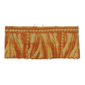 Antique Yellow and Gold Woven Aubusson Fragment #1
