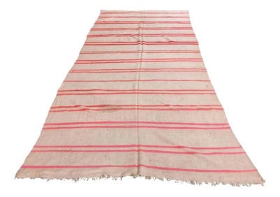 Moroccan Vintage Organic Hand-Woven Textile, circa 1960