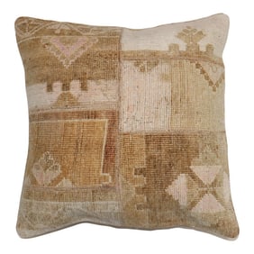 Vintage Large Turkish Rug Pillow