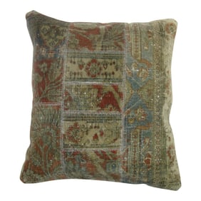 Mohtasham Kashan Persian Patchwork Rug Pillow