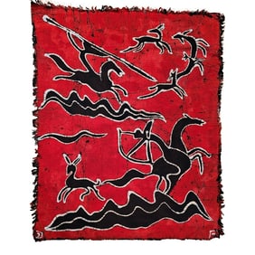 18th Century Batik Fabric Painting