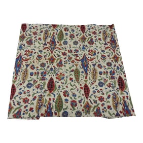 Red and Green Printed Cotton Fabric