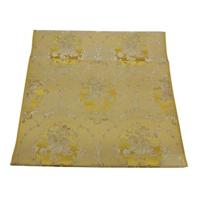Antique French Gold Silk Velvet Textile Fragment