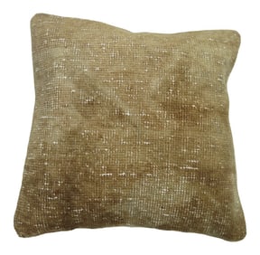 Beige Turkish Rug Pillow, 1'5'' X 1'6''