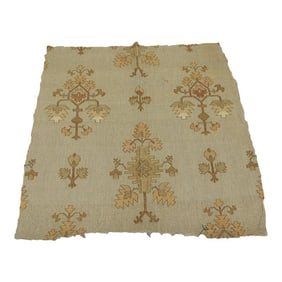 Vintage Gold and Copper Woven Turkish Textile Panel