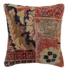 Antique Patchwork Mahal Rug Pillow