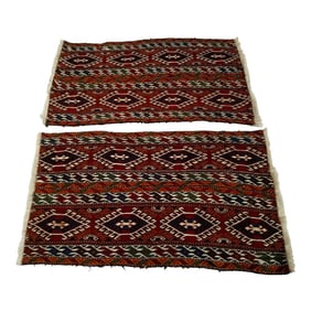 Early 20th Century Shahsavan Soumak Mafrash Panels- a Pair