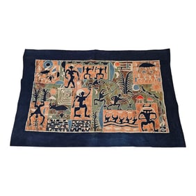 18th Century Batik Fabric Painting