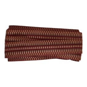 Samuel & Sons Coral and Gold Woven Border