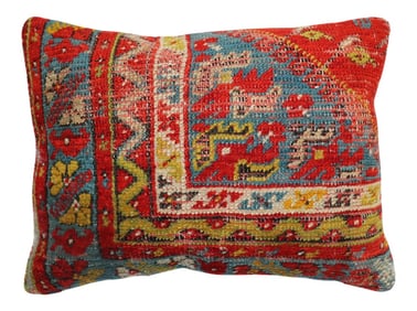 Bright Red Turkish Pillow