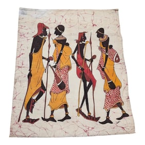 Late 18th Century Batik Fabric Painting