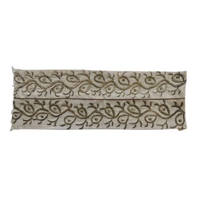 Vintage Indian Gold Metallic Threads Embroidery Sash
