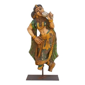 Antique Indian Stone Celestial Dancer