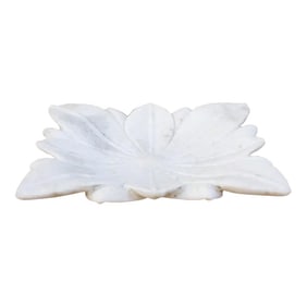 Abstract Flower Marble Plate