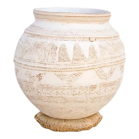Antique Finely Engraved African Pot