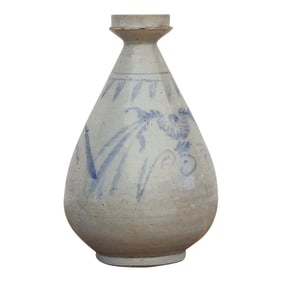 Antique Blue & White Korean Vase